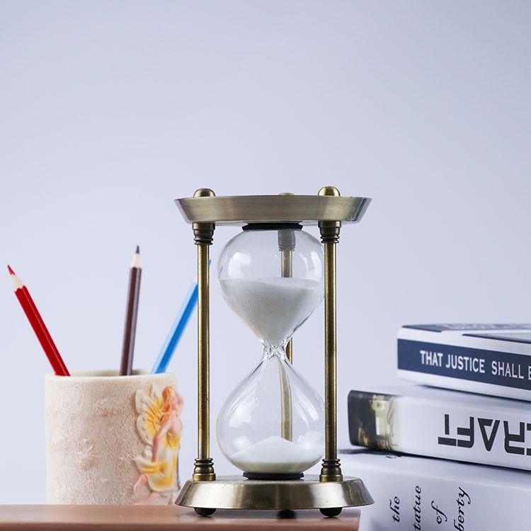 Bronze three-column hourglass